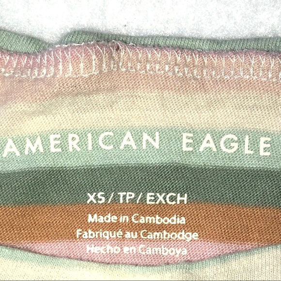 AE STRIPPED CROP TOP - Picture 3 of 4